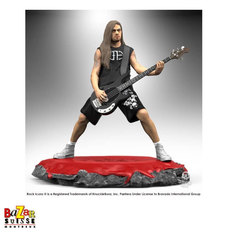 Figurine Rex Brown - Pantera - Rock Iconz Knucklebonz