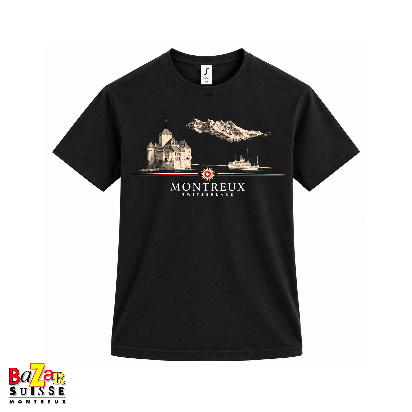 T-shirt Montreux - noir