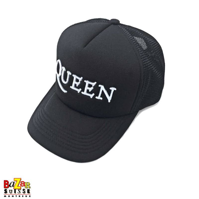 Casquette Queen noire à taille réglable