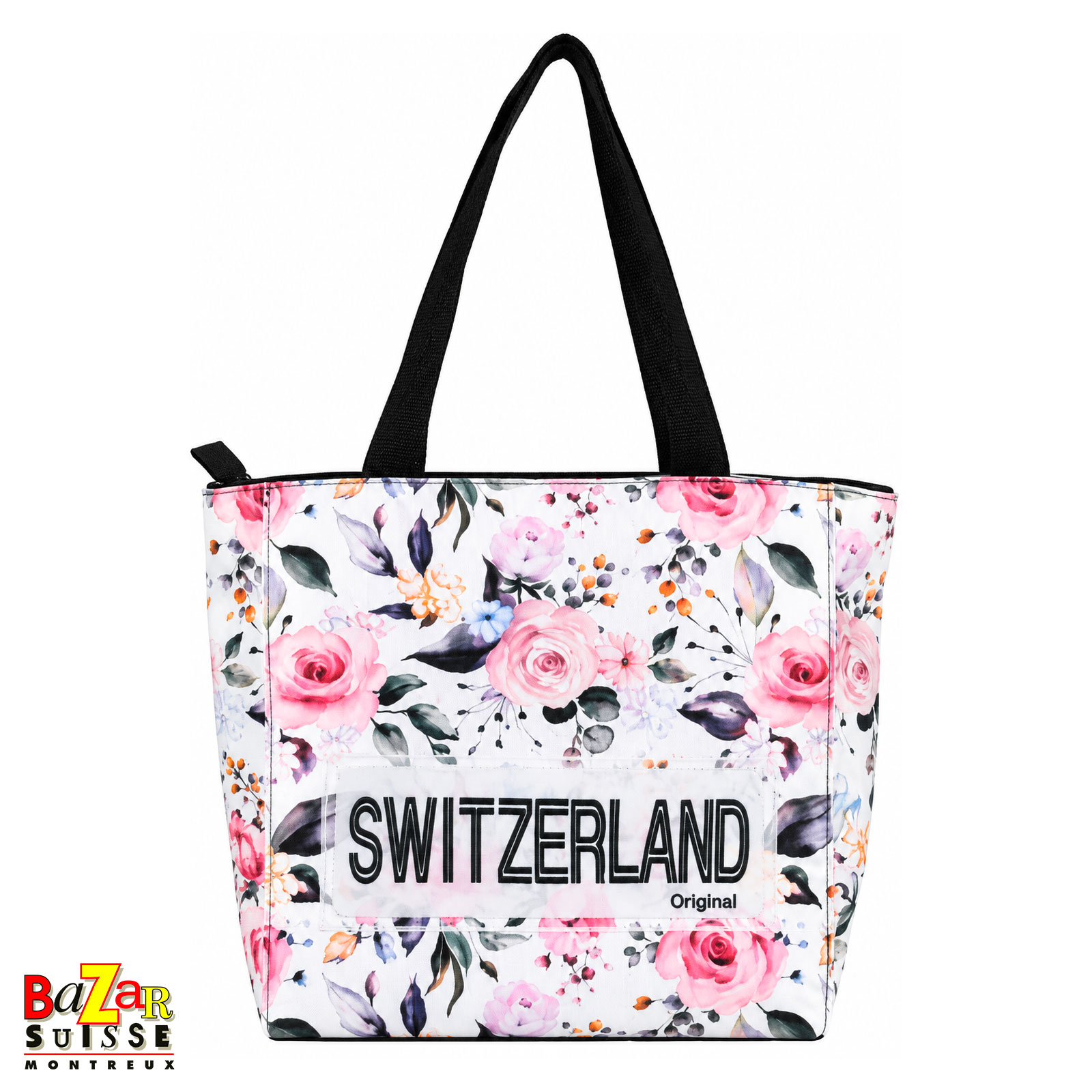 Sac à main Robin Ruth - Switzerland floral - anses noires