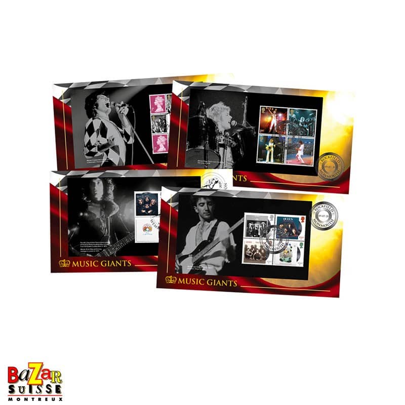 Timbres Queen Prestige Booklet - coffret de 4 enveloppes