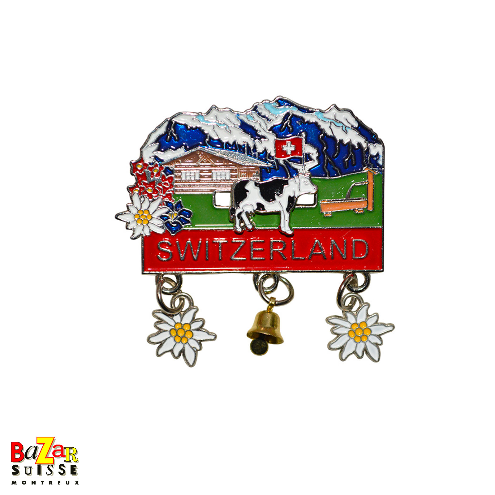 Aimant Alpes suisses - 3 pendentifs