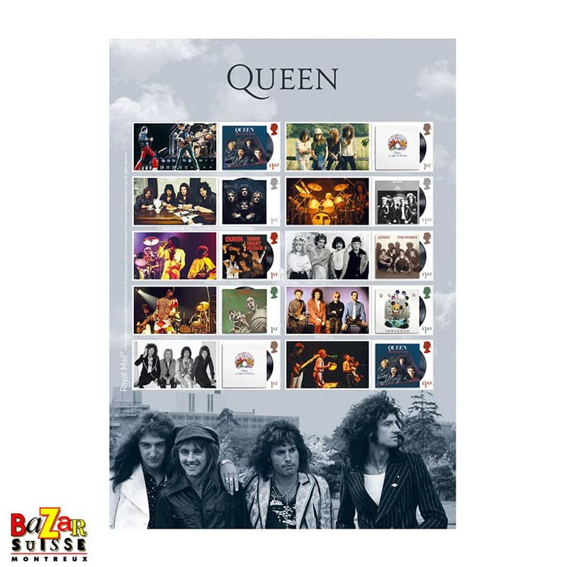 Timbres - Queen Album Cover Collector’s Sheet
