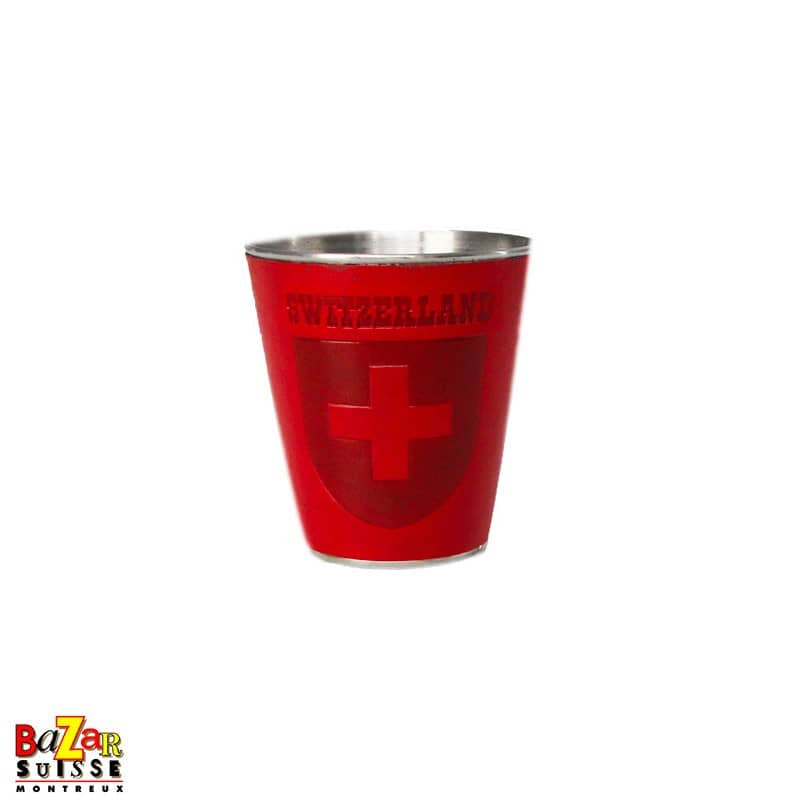 Verre à shot vintage CH - croix suisse