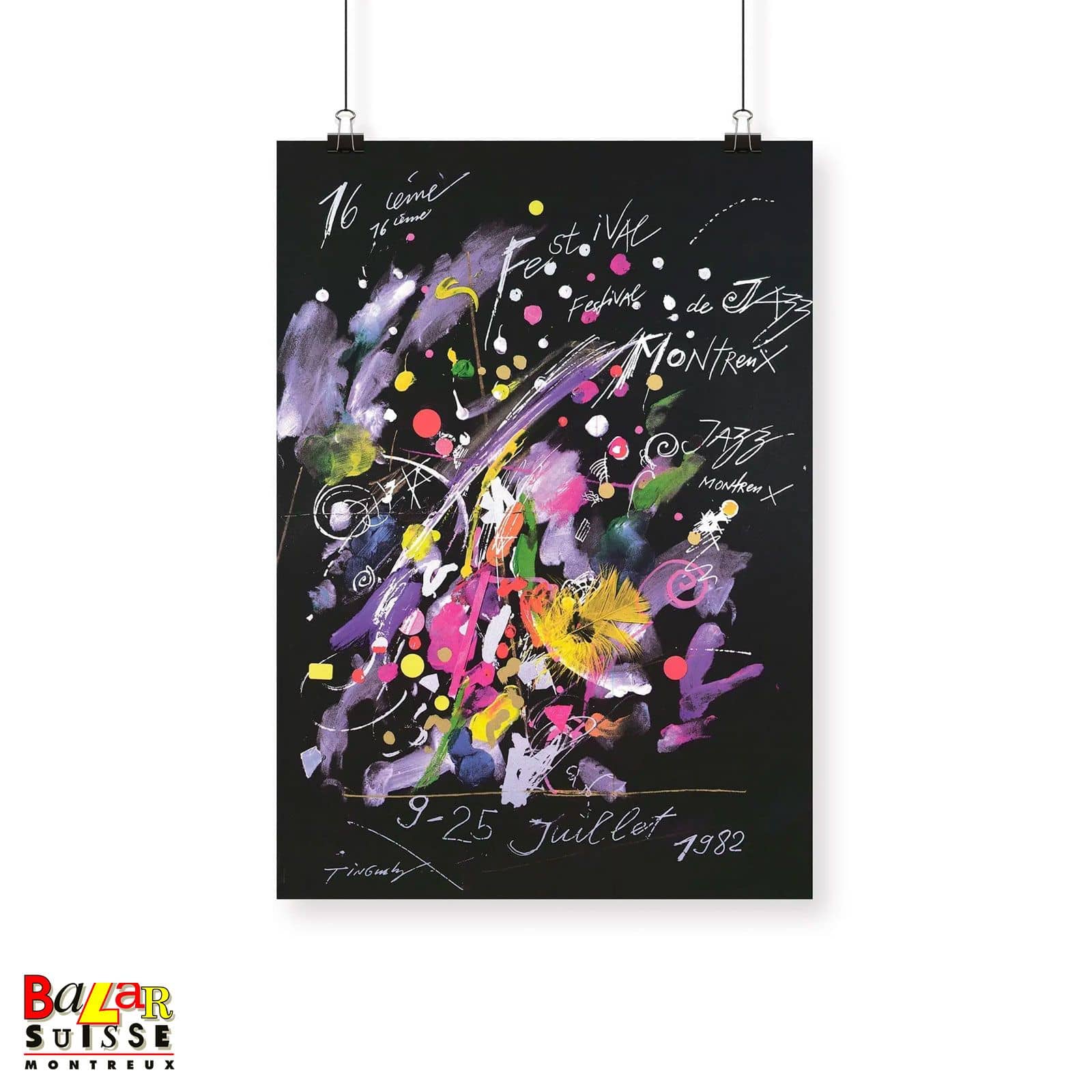 Affiche Montreux Jazz Festival 1982 - Jean Tinguely