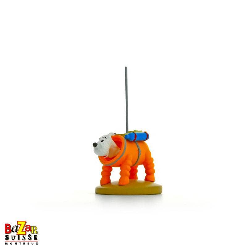 Figurine Milou cosmonaute - Résine, 9 cm