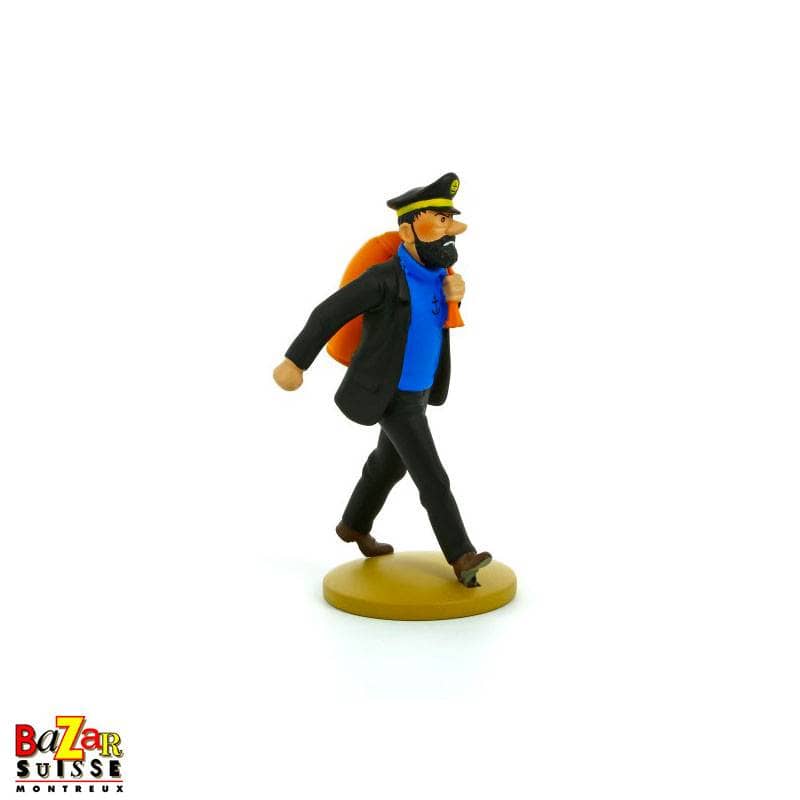 Figurine Haddock en route - Résine, 13 cm
