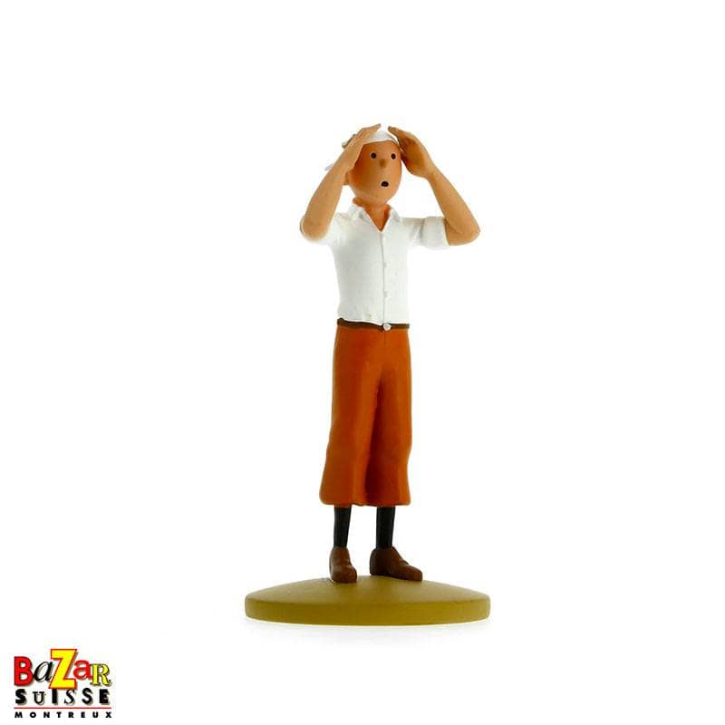 Figurine Tintin dans le désert - Résine, 12 cm