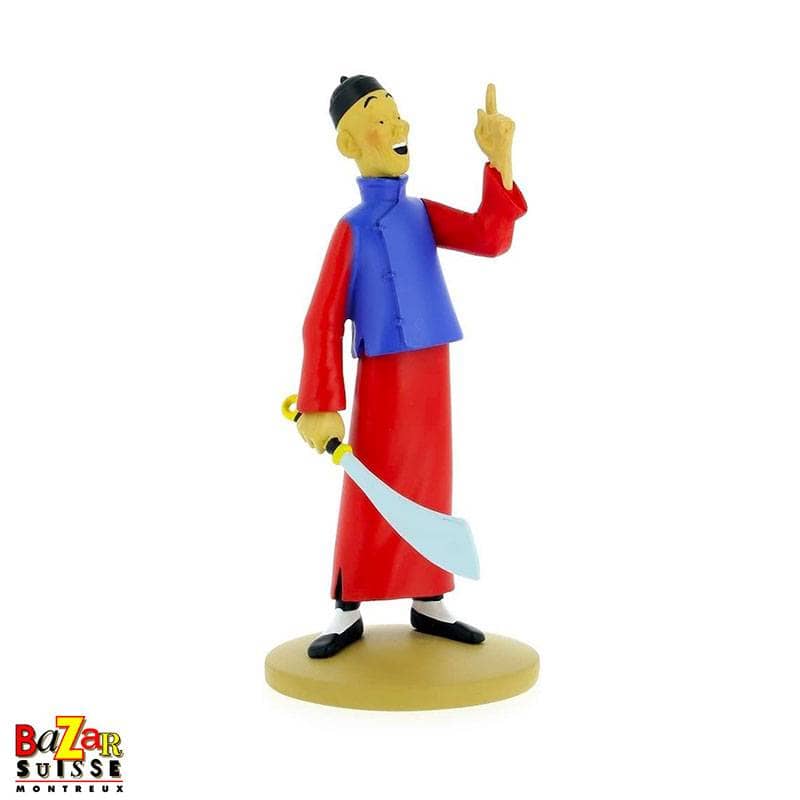 Figurine Didi Jen-Ghié avec son sabre - Résine, 13,5 cm