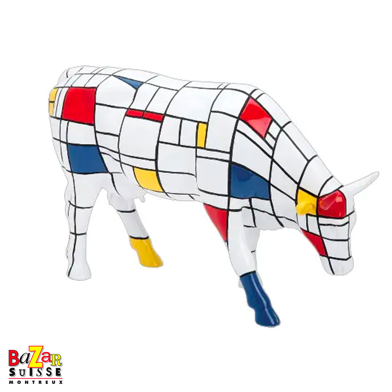 Figurine de vache CowParade - Moondriaan