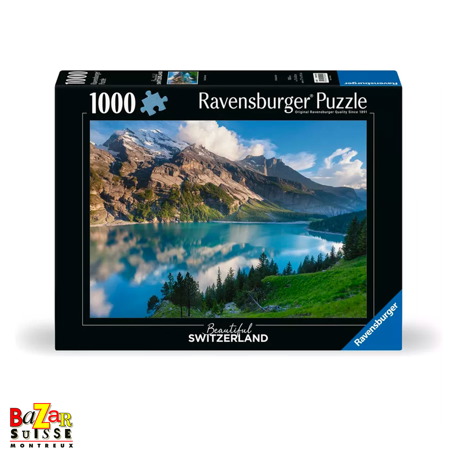 Puzzle Lac d’Oeschinen - Ravensburger, 1 000 pièces