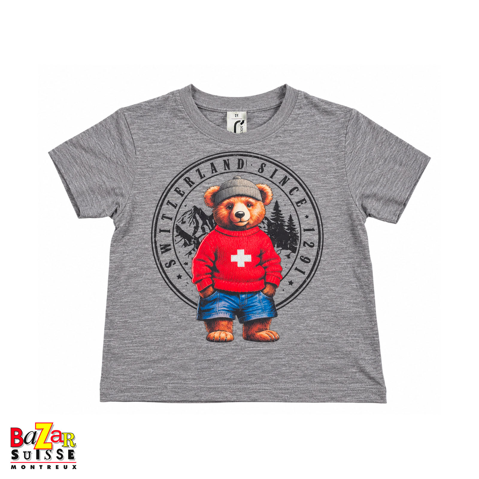 T-shirt enfant ours suisse